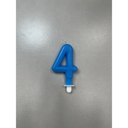 LUCKY CANDLE SVECICA,PLAVA BROJ 4 710364